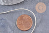 Cordon Métallique doré très clair polyester 1mm, fil pour bijoux noeud coulissant x1 mètre (G10002)