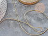 Cordon Métallique doré tressé polyester 1mm, x1 mètre (G9035)