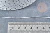 Cordon Polyester blanc cassé 0.5mm, cordon rond pour création bijoux micro macramé, x 1Mètres G8305
