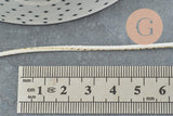 Cordon blanc or, fabrication bijoux bijoux,ruban mariage,fourniture créative, scrapbooking, largeur 1.5mm, x1 mètre G3336