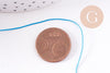 Cordon bleu tressé polyester 0.6mm, x1 mètre (G10661)
