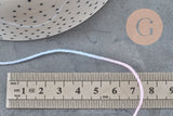 Cordon coton multicolore pastel 1mm, x5 mètre (G11330)-Cordons pour bijoux et perles-Gingerlily Perles