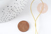 Cordon doré métallisé polyester 1mm, fil pour bijoux noeud coulissant, x1 mètre (G9093)