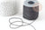 Cordon élastique nylon noir 0.6mm, fil élastique pour création bijoux, x 5mètres G9598
