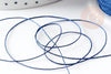 Cordon fil de jade bleu marine polyester 0.5mm, cordon pour création de bijoux x1 mètre G9332