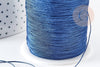 Cordon fil de jade bleu marine polyester 0.5mm, cordon pour création de bijoux x1 mètre G9332