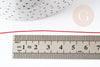 Cordon fil de jade nylon rouge 0.4mm, fabrication bijoux avec nœud coulissant, x1mètre G9117