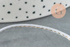 Cordon gris clair or, fabrication bijoux bijoux,ruban mariage,scrapbooking, largeur 1.5mm, x1 mètre G5081