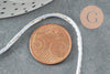 Cordon gris clair or, fabrication bijoux bijoux,ruban mariage,scrapbooking, largeur 1.5mm, x1 mètre G5081