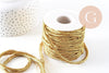 Cordon macramé Polyester or foncé 3mm, x1 mètre (G10475)