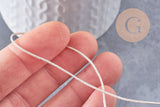 Cordon métallique doré très clair polyester 1mm, x1 mètre (G10002)