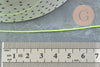 Cordon pour bijoux polyester jaune fluorescent 0.8mm, cordon fil de jade pour bijoux, x1 mètre G9455