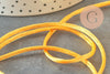 Cordon queue de rat polyester satin jaune brillant 2mm, x5 mètres (G2713)