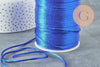 Cordon queue de rat satin bleu roi,cordon brillant, cordon satiné, cordon Bijou, lacet bleu,2mm, x 5mètres G1094