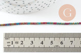 Cordon rigide polyester multicolore 2mm, x 1Mètre G9636