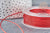 Cordon rouge métalisé tressé cuivre polyester 1mm, x1 mètre (G8175)