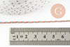Cordon tressé Orange Rose bleu or 1.5mm x1 mètre (G9728)