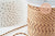 Cordon tressé Taupe Marron Beige Or 1.5mm x1 mètre (G9729)