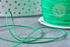 Cordon vert tressé polyester 0.6mm, cordon fil de jade pour bijoux, x1 mètre G8448