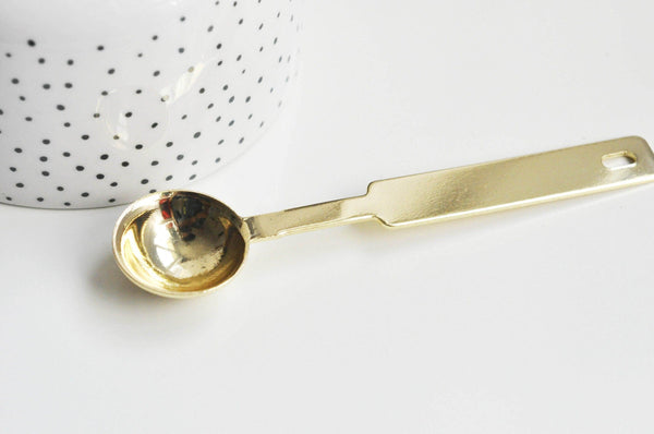 Cuillère à cire pour cire à cacheter dorée, x1 (G3452)