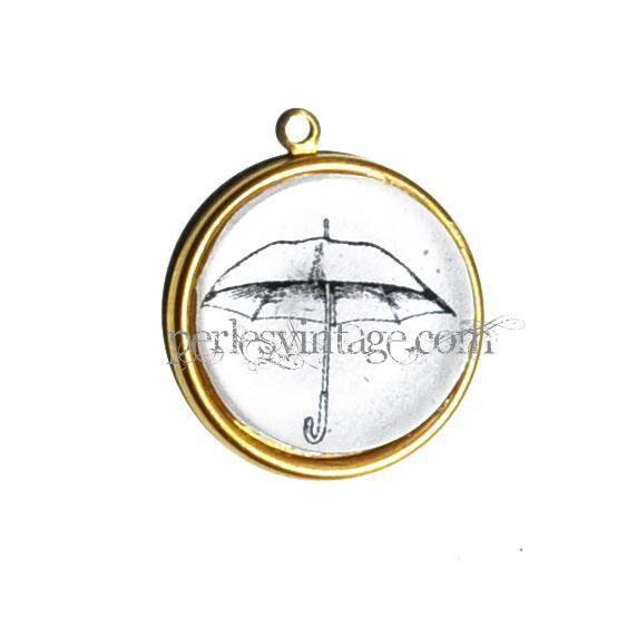 EP 1 Pendentif Parapluie doré