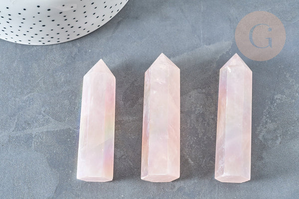 EP A RENOUVELER-Pointe quartz naturelle ange AURA 71-80mm, quartz naturel, pierre semi-precieuse, séance lithothérapie, la pièce G7211