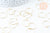 EP -Anneaux créoles en acier 316 doré inoxydable 16mm, supports création bijoux x20 G6068