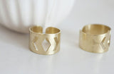EP Bague réglable chevron, creation bijoux,bague laiton brut, bijou minimaliste géométrique,support bague,19mm, bague sans nickel, les 2,G1854