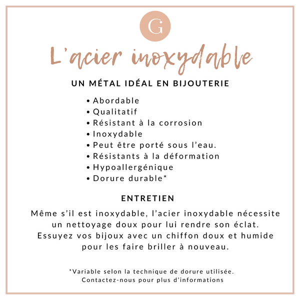 EP Bracelet maille acier doré 14k, bracelet doré,création bijoux,bracelet acier doré,sans nickel,bracelet acier chirurgical, 23cm G354