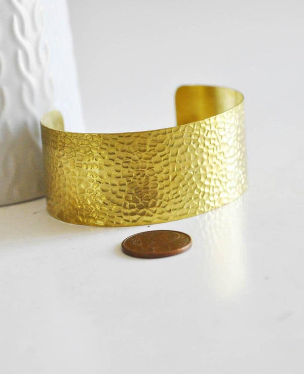 EP Bracelet manchette martelé laiton brut, fournitures créatives, laiton brut, bracelet laiton,fabrication bracelet,sans nickel,30mm-G452