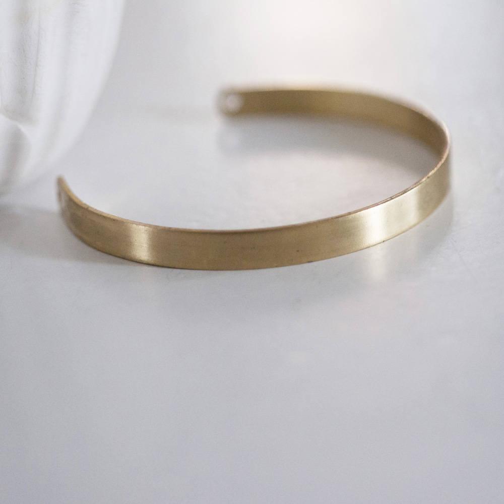 EP Bracelet manchette réglable 2 trous laiton brut, fournitures créatives, laiton brut, bracelet laiton, fabrication bijoux, bracelet doré,6mm