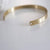EP Bracelet manchette réglable 2 trous laiton brut, fournitures créatives, laiton brut, bracelet laiton, fabrication bijoux, bracelet doré,6mm