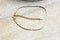 EP -Bracelet tressé coton blanc or acier doré 14k, bracelet doré,création bijoux,bracelet acier inoxydable sans nickel,20.5cm, x1 G6744