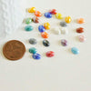 EP Cabochon dôme ovale porcelaine irisée, fournitures créatives, cabochons, porcelaine, fait main, 8mmx6mm, x 10- 20 ou 50 pièces-G1375