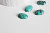 EP Cabochon howlite turquoise 12 x17mm,pierre naturelle, cabochon ovale -G161