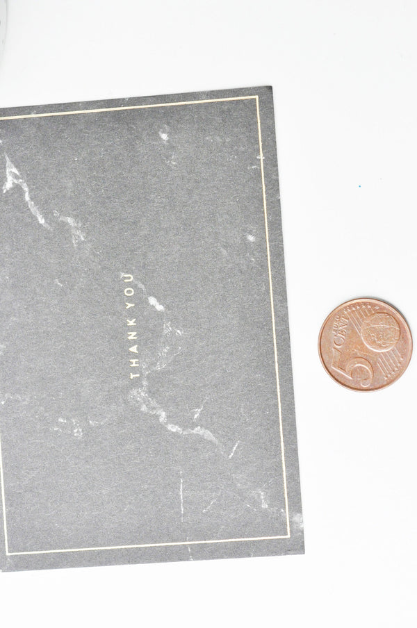 EP -Carton remerciement THANK YOU or marbré préparation paquet cadeau 10.5x7cm, emballage cadeau,sachet mariage, x10 G4115