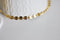 EP Chaine complète acier dorée 14k pastille 5mm, x1 mètre (G1734)
