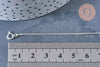 EP Chaine de cheville maille rollo très fine argent 925 massif 22.8cm, x1 G8063