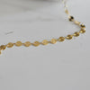 EP Chaine dorée 16 carats pastilles, fournitures créatives, chaine doree,chaine plaquée or, création bijoux, 1 metre,4mm