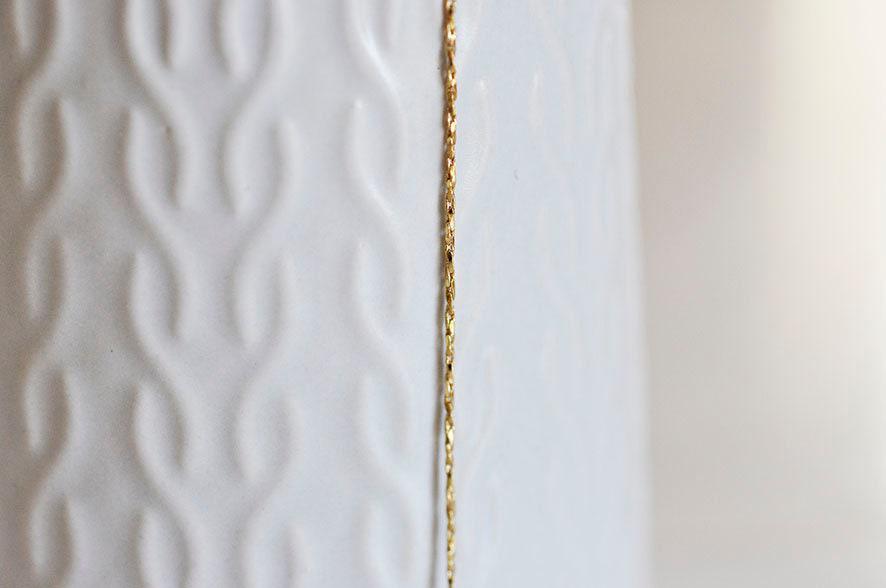 EP Chaine dorée 18k très fine,chaine qualité,chaine collier, création bijoux, chaine complète,chaine dorée,1 mm, 45cm , x1,G393