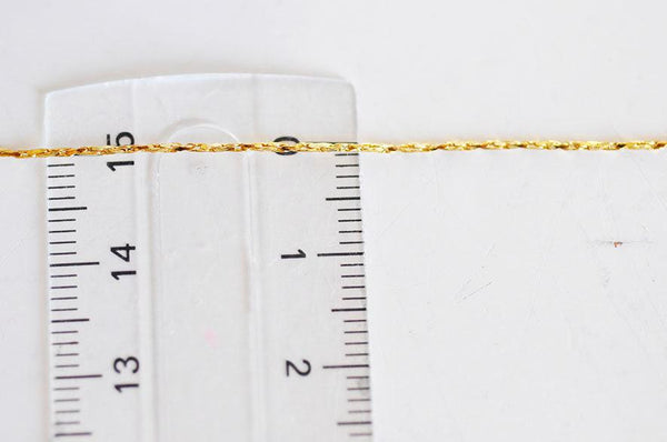 EP Chaine dorée 18k très fine,chaine qualité,chaine collier, création bijoux, chaine complète,chaine dorée,1 mm, 45cm , x1,G393