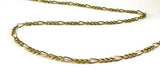EP Chaine figaro bronze,chaine bijou, création bijoux, grossiste chaine, creation bijoux, chaîne bronze, 3mm,5 mètres-G2074