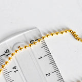 EP Chaine fine dorée boule 1.5mm/40cm, x1 -G1661