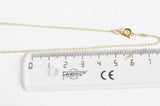 EP Chaine fine dorée gold-filled 14K, fchaine collier, création bijoux, chaine complète,chaine plaqué or,1.5 mm, 41cm-G1155