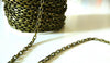 EP Chaine rectangle bronze 4mm, 1 metre,G2663