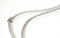 Collier Chaine complète rolo acier inoxydable platine 3mm/40cm, x1 (G0529)