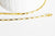 EP Collier acier doré 18k maille rectangle,chaine qualite,création bijoux,chaine complète,acier inoxydable,4x2mm,chaine complète-G1757