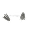 EP Cônes noir metalgun dentelle, embouts bijoux, création bijoux, apprêts noirs,dentelle grise, collerette,10 pcs,1.6cm-G689