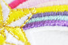 EP-Ecusson à repasser étoile filante arc-en-ciel 60mm, x1 G3383