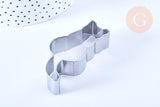 EP Emporte-pièce chat patisserie en acier inoxydable pour cuisine 6.9cm, x1 G5101